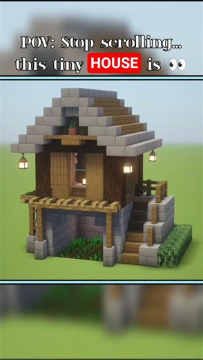 Tiny Cozy House in Minecraft 🏡 #minecraft #shorts