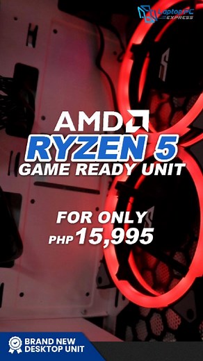 Budget-conscious, performance-focused this Game Ready Unit is just for you!🔥💪 Brand New RYZEN 5 Game Ready Unit ▪ Price: ₱ 15,995.00 ▪ Processor: AMD Ryzen 5 4600G @4.2Ghz ▪ Motherboard: ASUS Prime A520M-K-CSM AM4 Socket ▪ Memory: 8GB Patriot Viper Elite II DDR4 ▪ Storage: 500GB Seagate NVMe SSD ▪ Fans: DarkFlash 3-in-1 Fans w/ Remote ▪ Power Supply: MSI MAG A500DN 500W 80 Plus ▪ Casing: DarkFlash DLM21 (White) 🛵 Cash on Delivery Manila & Zambales area. 💵 Payment method: Gcash, Bank Transfer