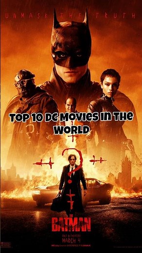 Top 10 DC Movies in the world 😱. #top10 #marvel #viral #dcworld #movie