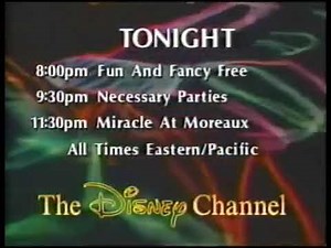 Tonight on The Disney Channel promo 1992