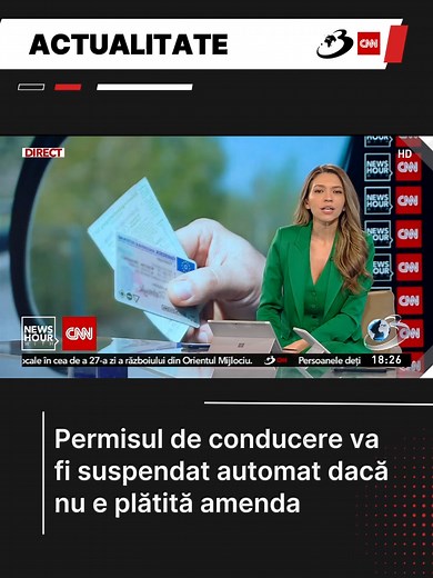 Permis suspendat la plata amenzii neachitate