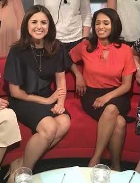 Keeley Donovan and Luxmy Gopal kissing