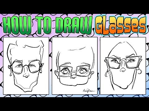 How To Draw Quick Caricature Glasses