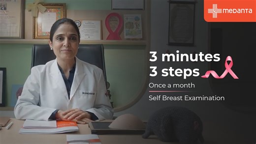3 minutes. 3 steps. Once a month. That’s all it takes to do a self-breast exam. In this video, Dr. Kanchan Kaur, Breast Cancer Expert at Medanta, demonstrates the correct way to perform a breast self-exam—making it simple, quick, and effective. Watch the video, learn the steps, and share this knowledge with every woman you know—because awareness is the first step to protection. Sirf ilaaj hi nahin, aapki sehat ka khayaal rakhna bhi, Jaanta hai Medanta. #SelfCareRitual #BannoKiRasm #JaantaHaiMeda