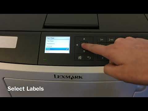 How to Set Your Lexmark MS610 to Print on Labels
