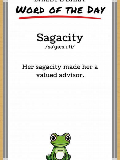 Sagacity: Enhance Your Vocabulary Today