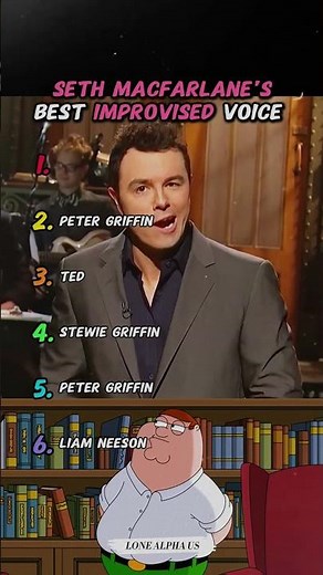 Seth MacFarlane's Best Improvised Voice! #sethmacfarlane #ranking
