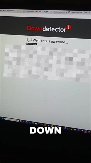 How does the internet get this bad? Everything on my browser is down! Even Downdetector is down! How? I just wanted to binge watch some Gnosia. Edit: Had to censor part of the video because it had TMI. Whoops! #outage #downdetector #cloudflare