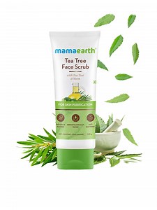 Buy Mamaearth Tea Tree Face Scrub With Neem For Skin Purification 100 Ml -  - Personal Care for Unisex