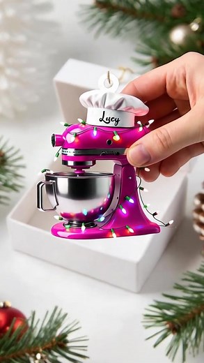 Personalized Baking Mixer Christmas Light Ornament🎁Design can be changed👇Order here👇 https://www.okbands.com/mixer69 | OKband-s