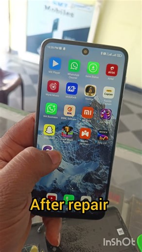 Redmi note9 pro display & back door replaced