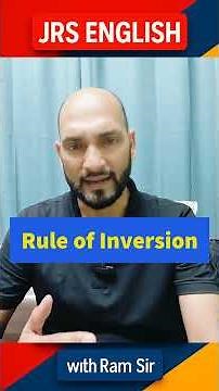 STOP Using Inversion WRONG! (99% People Don’t Know This Rule) | JRS English with Ram Sir