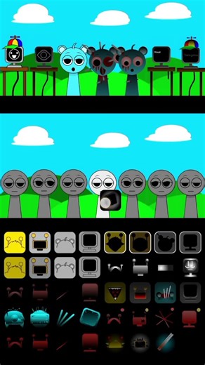 Incredibox Sprunki Song 🔥 Mr Fun Computer ft Sky 2 Phase Combo Like 💯 DuoMix 🌈#oc #sprunki #shorts