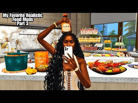 New Must-Have Sims 4 Realistic Food and Cooking Mods | Meals, Drinks & Buffets | The Sarah O. #sims4