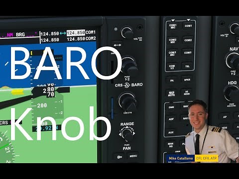 FS2020 G1000 BARO Knob - Setting your altimeter - By real-world CFI/ATP