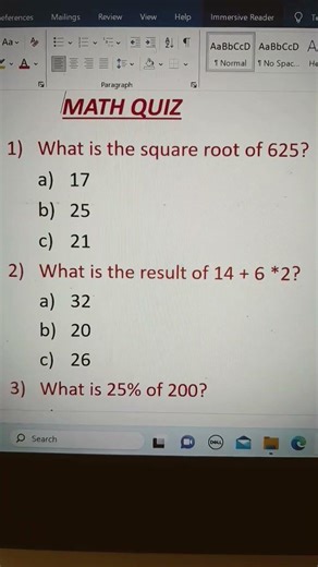Maths Quiz | Maths Tips And Tricks | Maths Shortcut Trick | #mathematics #youtubeshorts #shorts