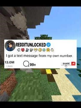 I got a text message from my own number.#redditstories #trending