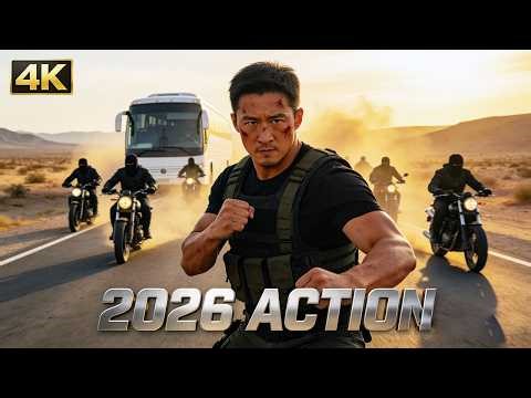 2026 Epic Action: Bus Hijacked by Terrorists, But a Kung Fu Master Sits in Back! #action #4k