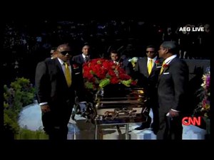 Michael Jackson's Casket Entering The Staple Center