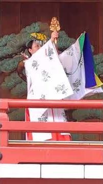 🐎 2 #鈴舞#浦安の舞 #巫女舞 🏇簫🎶 #2026#夏詣#神楽殿#浅草神社