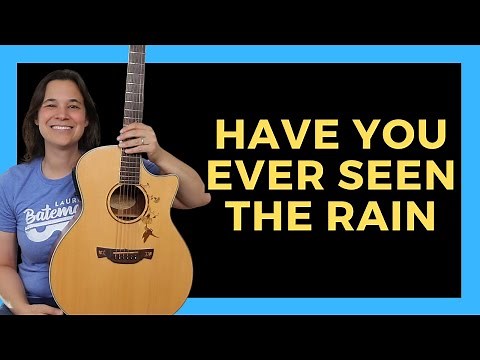 Have You Ever Seen The Rain Guitar Lesson with FUN Walkdown!