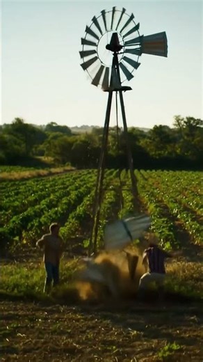Old Farm Windmill Has a Catastrophic Failure #collapse