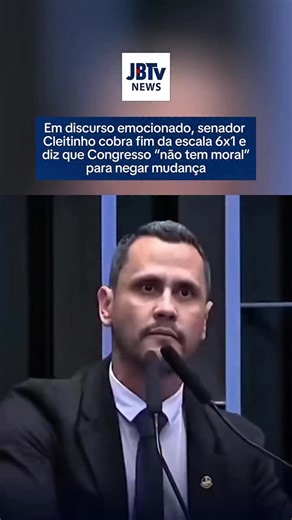Jornal dos Bairros on Instagram: "O senador Cleitinho (Republicanos-MG) protagonizou um dos discursos mais intensos da sessão desta quinta-feira (11), durante a votação do projeto que prevê o fim da escala 6x1 na Comissão de Constituição e Justiça (CCJ). Visivelmente emocionado, o parlamentar afirmou que sua defesa não tem “qualquer viés ideológico” e que fala em nome do “trabalhador brasileiro que vive uma rotina exaustiva há décadas”. Cleitinho criticou a dinâmica de trabalho no Congresso, que
