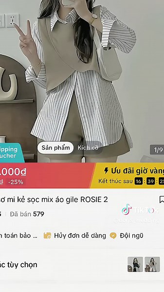 set áo sơ mi quần xinh😘🌷 #review #phoidoxinh #fypシ #tiktokshop #doris_wedding #trend #xhtiktok #xhuong #tiktok #xh
