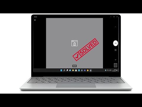 Camera Showing Lock Icon On Windows Laptop
