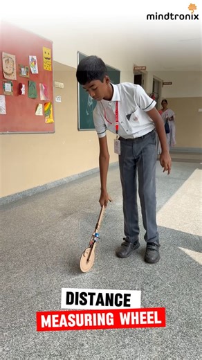 𝗠𝗶𝗻𝗱𝘁𝗿𝗼𝗻𝗶𝘅 on Instagram: "How do we measure long distances accurately without a scale or tape?📏📐 This Distance Measuring Wheel makes the Grade 6 Measurements chapter come alive. As the wheel rolls, each full rotation equals a fixed distance. Count the rotations, apply the formula, and convert units - real science, real learning. Perfect for helping students understand: • Length & distance measurement • Units and unit conversion • Practical application of formulas • Learning beyond th