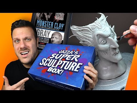 DO I LIKE IT?? Trying MONSTER CLAY for the First Time & Unboxing Jazza's Sculpture Box | Ace of Clay