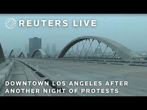 LIVE: Downtown LA after another night of protests