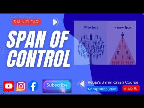 Span of Control Explained: Wide vs Narrow Span | UGC NET Ep 16 | Pooja's 3 Min Crash Course