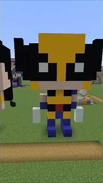 How to Build Wolverine #minecraft #shorts #tutorial