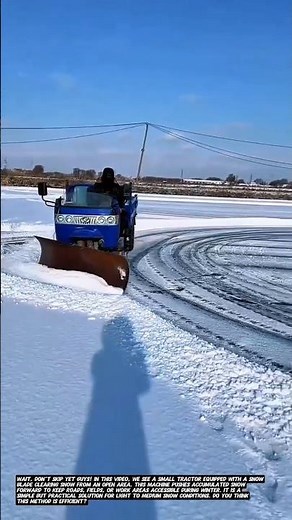 Small Tractor Snow Plow | Simple Snow Clearing Method Explained.