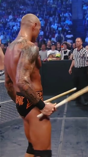Randy Orton tied up and beat John Cena #shorts #wwe