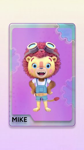 217K views · 850 reactions | Meet Mike! 女 Age: 8 Character Profile: Lionpreneur, inventor & friend Profession: Founder & Owner of Mike's Bike Personality traits: Charismatic, cheeky, and helpful! Favorite drink: Orange juice Best friends: Petite, Hal, Bunny, Johnny Favorite motto: Try, try, try again!  | BabyTV | Facebook
