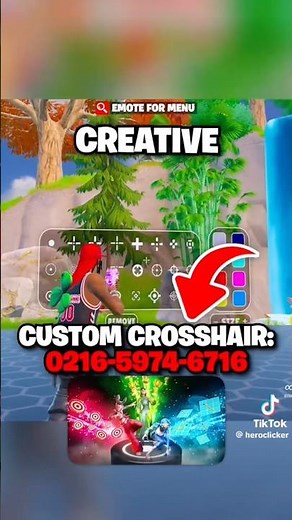 How To Turn On CUSTOM Crosshairs In Fortnight #fortnite #fortniteclips #fortnigtsettings #crosshair
