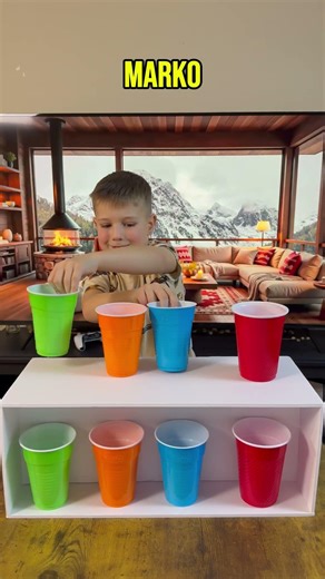 Cup Speed Challenge! Who Finishes First? ⏱️