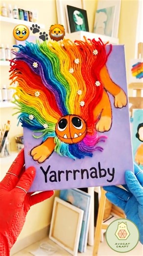 Poppy Playtime 5! 🧶🌈 The Ultimate Yarnaby Rainbow Craft #shorts