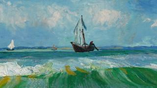 ⛵ Early in 1888, Van Gogh travelled to the fishing village of Les Saintes-Maries-de-la-Mer. He lived in Arles, and had never seen the Mediterranean Sea. He had to travel for hours in a coach to get there. But after the trip, he was greeted by the Mediterranean. Van Gogh stayed a while in Les Saintes-Maries-de-la-Mer. In barely a week, he made nine drawings and three paintings in and around the village. This animation of ‘Seascape near Les Saintes-Maries-de-la-Mer’, (1888) is made by Andrey Zakir