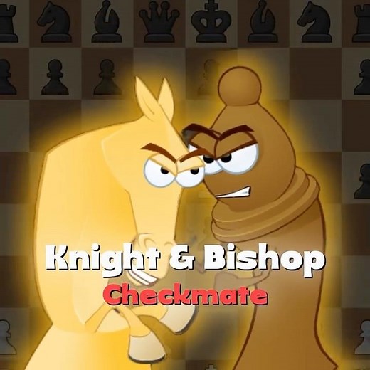 CHECKMATE in 6 Move with Knight & Bishop 🥵‼️ #chess #edits