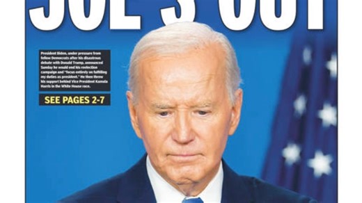 Historic newspaper front pages: Biden's decision to drop out of race for president