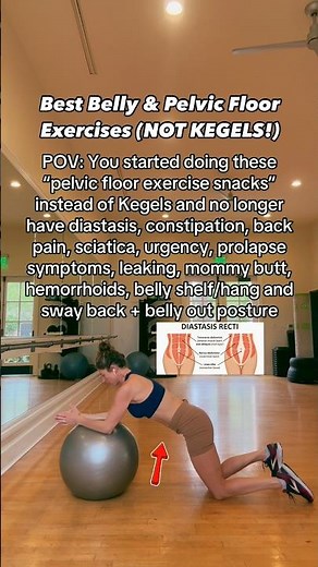 Best Belly & Pelvic Floor Exercises (NOT Kegels!) #pregnancy #fitness #kegel #mom #pt #health #fyp