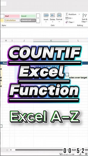 Excel COUNTIF Function — count cells that meet one condition