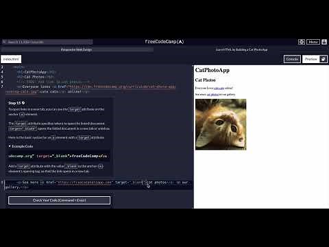 FreeCodeCamp - Responsive Web Design - Step 15 of 71 - Learn HTML by Building a Cat Photo App