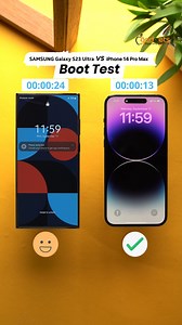 626K views · 8.4K reactions | iPhone 14 Pro Max VS Samsung Galaxy S23 Ultra Boot Test | Apple Gadgets | Facebook