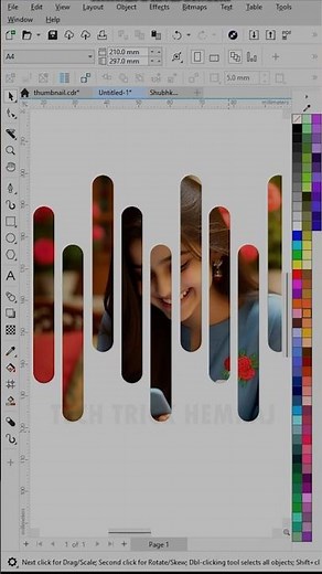 How To Create Clipping Mask In CorelDRAW Easy Trick for Beginners