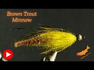 Brown Trout Minnow for Trout and Bass- Fly Tying Tutorial