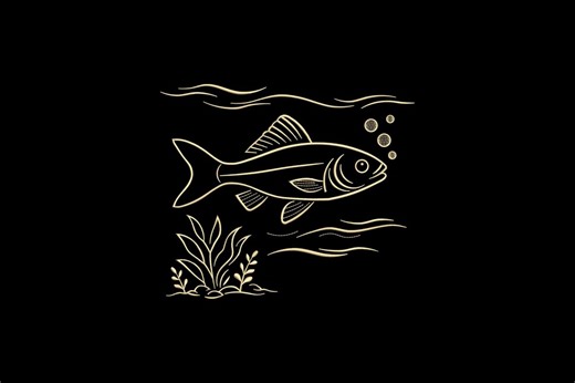 Fish Embroidery Design, Fish Machine Embroidery, 4 Sizes, Instant Download - Etsy